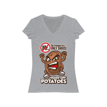 Load image into Gallery viewer, No Fry Women's Jersey Short Sleeve V-Neck Tee