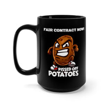 Load image into Gallery viewer, Fair Contract Now! Black Mug 15oz (Left hand)
