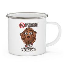 Load image into Gallery viewer, Hash browns - Enamel Campfire Mug (Right hand)