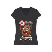 Load image into Gallery viewer, No Fry Women's Jersey Short Sleeve V-Neck Tee