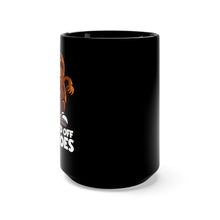 Load image into Gallery viewer, Pissed Off Potatoes Black Mug 15oz (Left hand)
