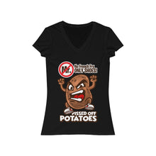 Load image into Gallery viewer, No Fry Women's Jersey Short Sleeve V-Neck Tee