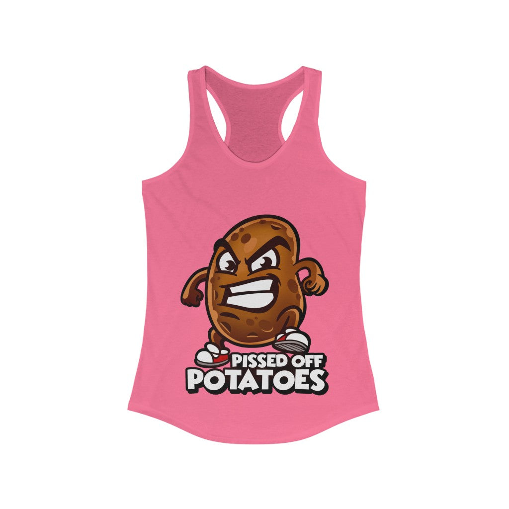 Pissed Off Potatoes Women's Ideal Racerback Tank