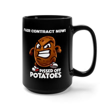 Load image into Gallery viewer, Fair Contract Now! Black Mug 15oz (Right hand)
