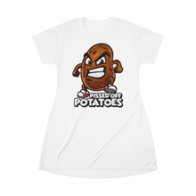 Load image into Gallery viewer, Pissed Off Potatoes All Over Print T-Shirt Dress
