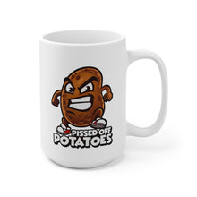 Load image into Gallery viewer, Pissed Off Potatoes Ceramic Mug 15oz (Right hand)
