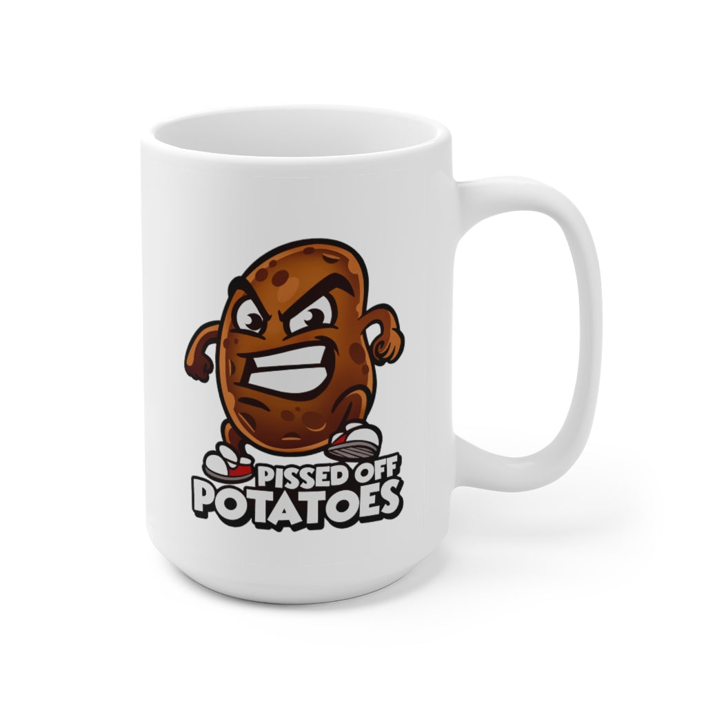 Pissed Off Potatoes Ceramic Mug 15oz (Right hand)