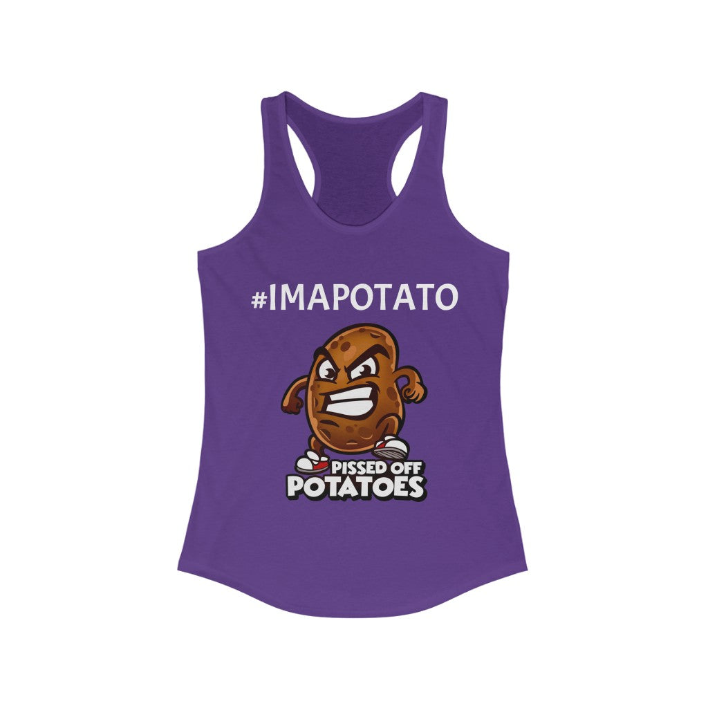 IMAPOTATO Women's Ideal Racerback Tank