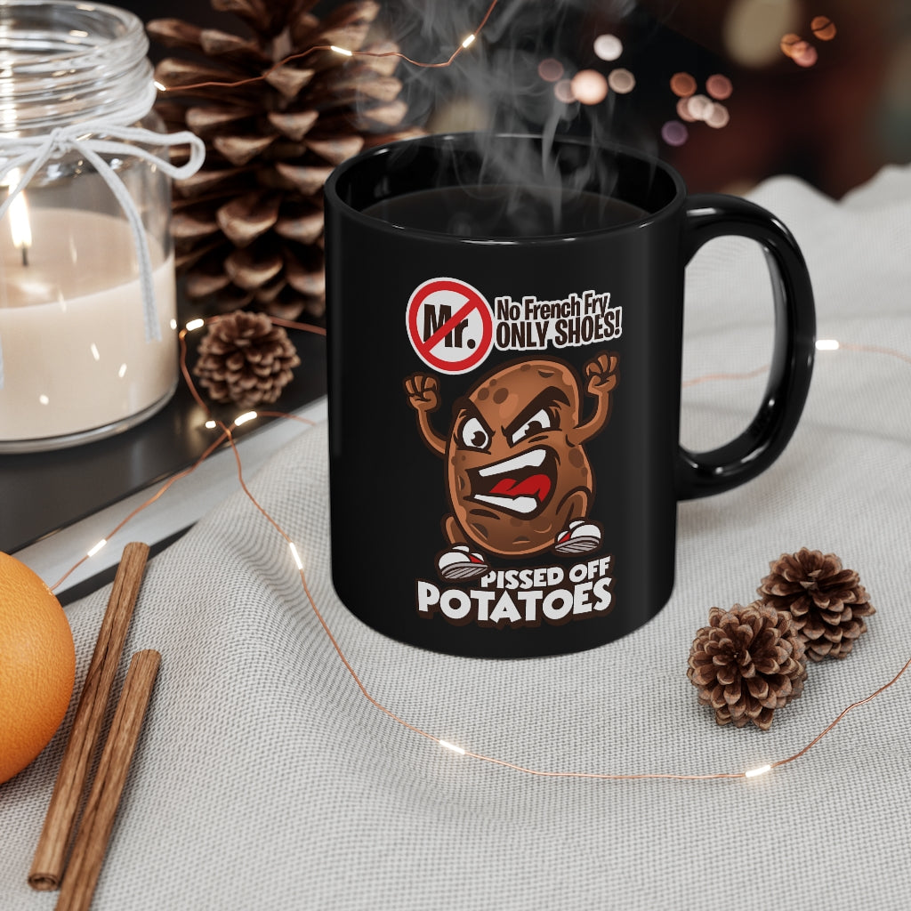 No Fry - Black mug 11oz (Right hand)