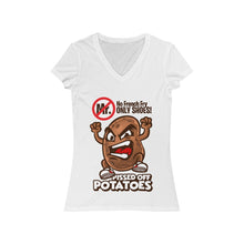 Load image into Gallery viewer, No Fry Women&#39;s Jersey Short Sleeve V-Neck Tee
