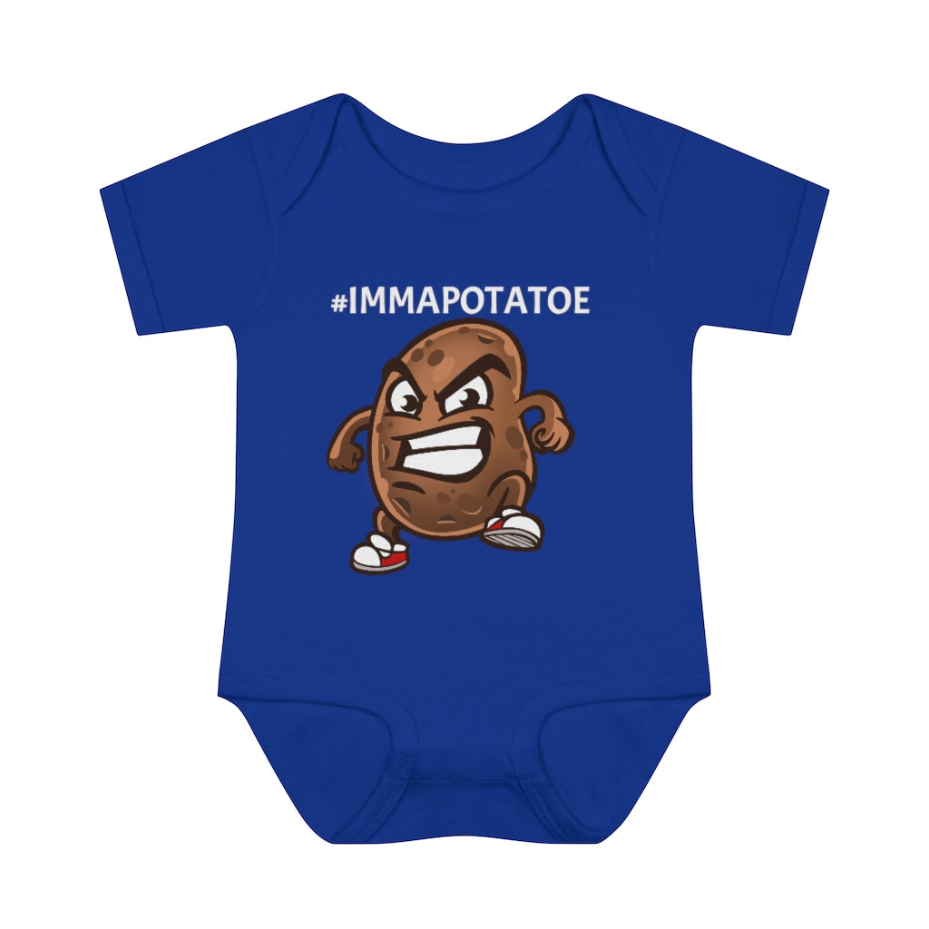 IMMAPOTATOE-A Infant Baby Rib Bodysuit