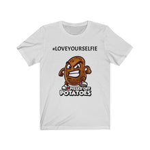 Load image into Gallery viewer, LOVEYOURSELFIE Unisex Jersey Short Sleeve Tee
