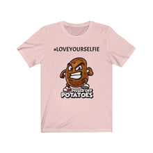 Load image into Gallery viewer, LOVEYOURSELFIE Unisex Jersey Short Sleeve Tee
