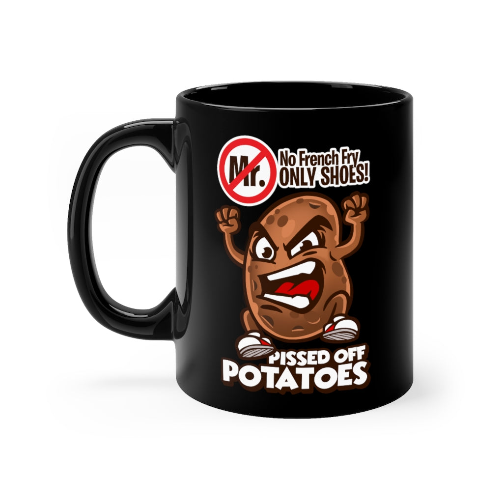 No Fry - Black mug 11oz (Left hand)