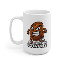 Load image into Gallery viewer, Pissed Off Potatoes Ceramic Mug 15oz (Left hand)
