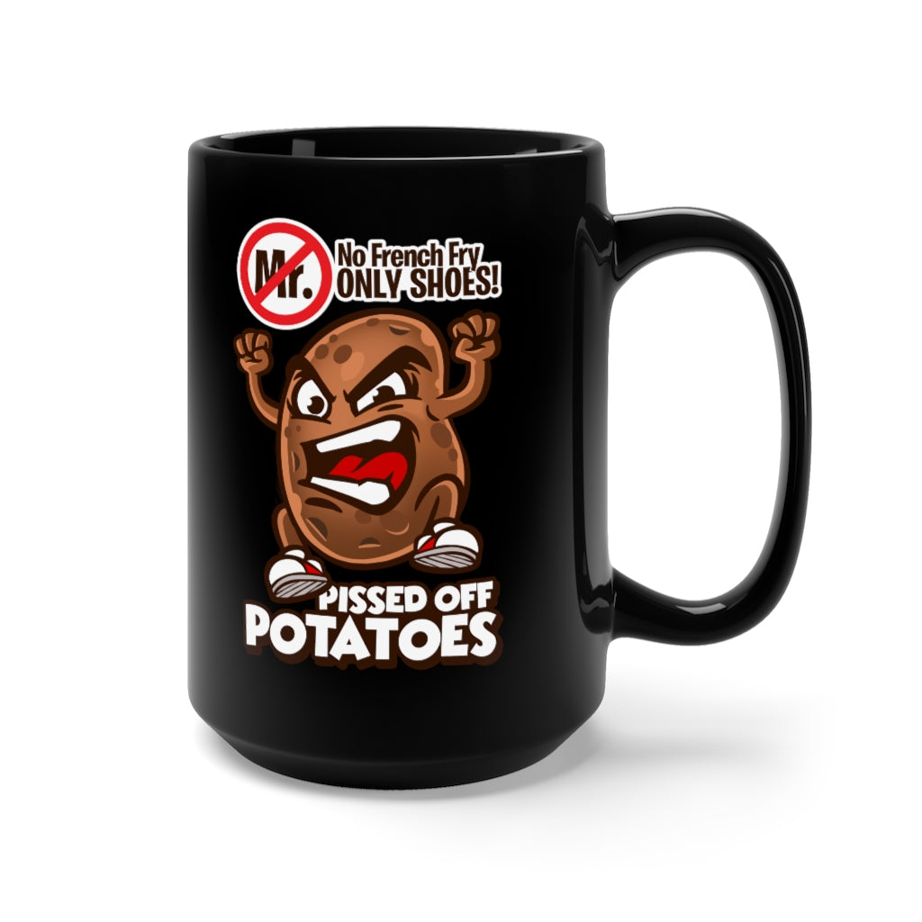 No Fry - Black Mug 15oz (Right hand)