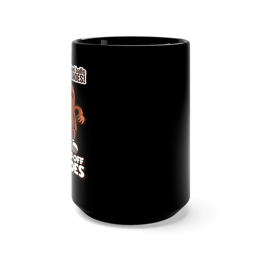 Balls Black Mug 15oz (Left hand)